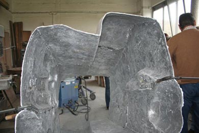 So sieht die Skulptur von innen aus.